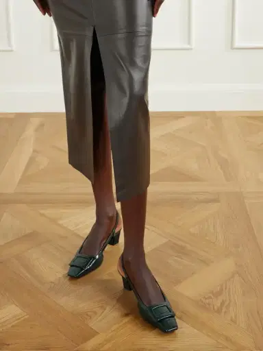 Roger Vivier 45 Croc-effect Leather Slingback Pumps | Thumbnail 2 Roger Vivier 45 Croc-effect Leather Slingback Pumps | Thumbnail 2