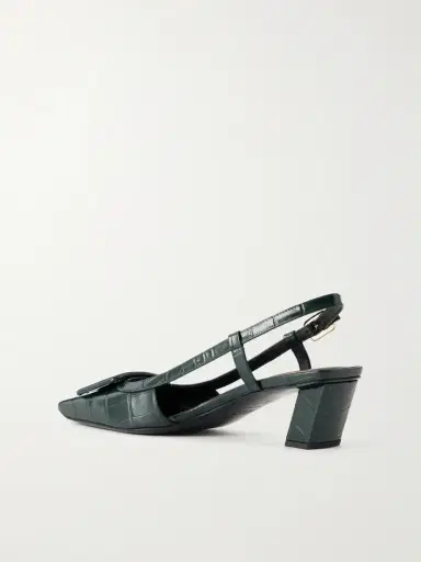 Roger Vivier 45 Croc-effect Leather Slingback Pumps | Thumbnail 3 Roger Vivier 45 Croc-effect Leather Slingback Pumps | Thumbnail 3