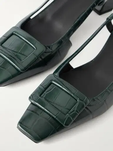 Roger Vivier 45 Croc-effect Leather Slingback Pumps | Thumbnail 5 Roger Vivier 45 Croc-effect Leather Slingback Pumps | Thumbnail 5