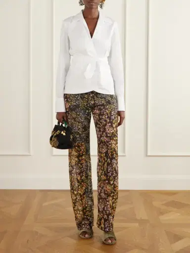 Dries Van Noten Cotton-poplin Wrap Shirt | Thumbnail 2 Dries Van Noten Cotton-poplin Wrap Shirt | Thumbnail 2