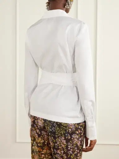 Dries Van Noten Cotton-poplin Wrap Shirt | Thumbnail 3 Dries Van Noten Cotton-poplin Wrap Shirt | Thumbnail 3