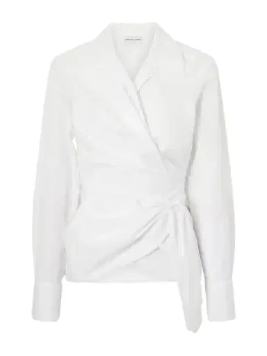 Dries Van Noten Cotton-poplin Wrap Shirt | Thumbnail 1 Dries Van Noten Cotton-poplin Wrap Shirt | Thumbnail 1