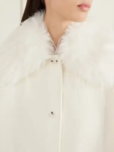 Loulou de Saison Rafe Plush-trimmed Wool And Cashmere-blend Coat | Thumbnail 5 Loulou de Saison Rafe Plush-trimmed Wool And Cashmere-blend Coat | Thumbnail 5