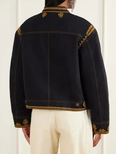 Marant Étoile Emailia Embroidered Padded Cotton-twill Jacket | Thumbnail 4 Marant Étoile Emailia Embroidered Padded Cotton-twill Jacket | Thumbnail 4