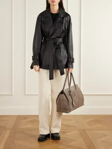 Tod's Logo-embossed Suede Tote | Thumbnail 3 Tod's Logo-embossed Suede Tote | Thumbnail 3
