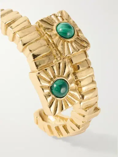 PAOLA SIGHINOLFI Kabala Gold-plated Malachite Bracelet | Thumbnail 4 PAOLA SIGHINOLFI Kabala Gold-plated Malachite Bracelet | Thumbnail 4