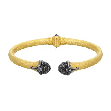 Konstantino Konstantino Callas 18K Yellow Gold Black Diamond & Sapphire Cuff Bracelet by The Solist | Thumbnail 1 Konstantino Konstantino Callas 18K Yellow Gold Black Diamond & Sapphire Cuff Bracelet by The Solist | Thumbnail 1