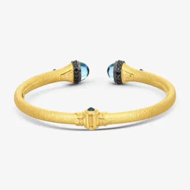 Konstantino Konstantino Callas 18K Yellow Gold Black Diamond & Sapphire Cuff Bracelet by The Solist | Thumbnail 3 Konstantino Konstantino Callas 18K Yellow Gold Black Diamond & Sapphire Cuff Bracelet by The Solist | Thumbnail 3