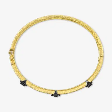 Konstantino Konstantino Callas 18K Yellow Gold Black Diamond & Sapphire Cuff Bracelet by The Solist | Thumbnail 2 Konstantino Konstantino Callas 18K Yellow Gold Black Diamond & Sapphire Cuff Bracelet by The Solist | Thumbnail 2