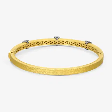 Konstantino Konstantino Callas 18K Yellow Gold Black Diamond & Sapphire Cuff Bracelet by The Solist | Thumbnail 3 Konstantino Konstantino Callas 18K Yellow Gold Black Diamond & Sapphire Cuff Bracelet by The Solist | Thumbnail 3
