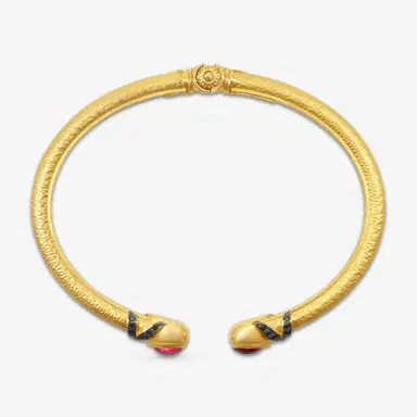 Konstantino Konstantino Callas 18K Yellow Gold Black Diamond & Tourmaline Cuff Bracelet by The Solist | Thumbnail 2 Konstantino Konstantino Callas 18K Yellow Gold Black Diamond & Tourmaline Cuff Bracelet by The Solist | Thumbnail 2
