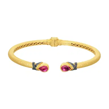 Konstantino Konstantino Callas 18K Yellow Gold Black Diamond & Tourmaline Cuff Bracelet by The Solist | Thumbnail 1 Konstantino Konstantino Callas 18K Yellow Gold Black Diamond & Tourmaline Cuff Bracelet by The Solist | Thumbnail 1