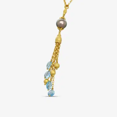 Konstantino Konstantino Callas 18K Yellow Gold Black Tahitian Pearl Necklace by The Solist | Thumbnail 2 Konstantino Konstantino Callas 18K Yellow Gold Black Tahitian Pearl Necklace by The Solist | Thumbnail 2