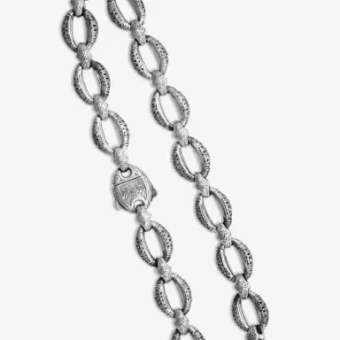 Konstantino Konstantino Classic Sterling Silver Filigree Oval Link Necklace by The Solist | Thumbnail 3 Konstantino Konstantino Classic Sterling Silver Filigree Oval Link Necklace by The Solist | Thumbnail 3