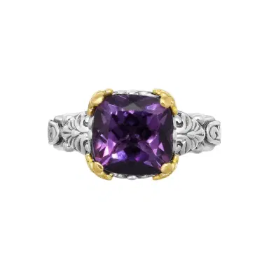 Konstantino Konstantino Hermione 18K Yellow Gold & Sterling Silver Amethyst Ring Sz. 8 by The Solist | Thumbnail 1 Konstantino Konstantino Hermione 18K Yellow Gold & Sterling Silver Amethyst Ring Sz. 8 by The Solist | Thumbnail 1