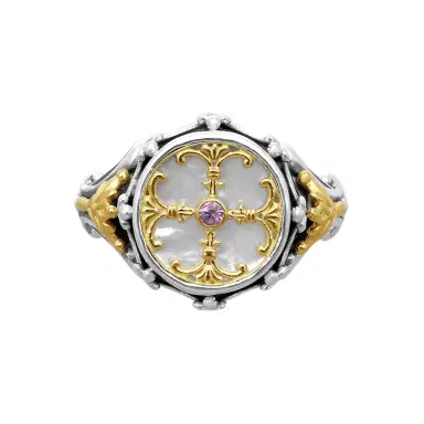Konstantino Konstantino Hestia 18K Yellow Gold & Sterling Silver Multi-Gemstone Ring Sz. 8 by The Solist | Thumbnail 1 Konstantino Konstantino Hestia 18K Yellow Gold & Sterling Silver Multi-Gemstone Ring Sz. 8 by The Solist | Thumbnail 1