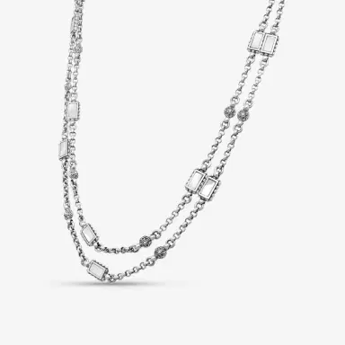 Konstantino Konstantino Hestia Sterling Silver Mother-of-Pearl Station Necklace by The Solist | Thumbnail 2 Konstantino Konstantino Hestia Sterling Silver Mother-of-Pearl Station Necklace by The Solist | Thumbnail 2