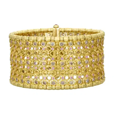 Konstantino Konstantino Melissa 18K Yellow Gold Multi-Gemstone Cuff Bracelet by The Solist | Thumbnail 1 Konstantino Konstantino Melissa 18K Yellow Gold Multi-Gemstone Cuff Bracelet by The Solist | Thumbnail 1