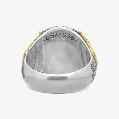 Konstantino Konstantino Minos 18K Yellow Gold & Sterling Silver Lion Head Ring Sz. 12.5 by The Solist | Thumbnail 3 Konstantino Konstantino Minos 18K Yellow Gold & Sterling Silver Lion Head Ring Sz. 12.5 by The Solist | Thumbnail 3