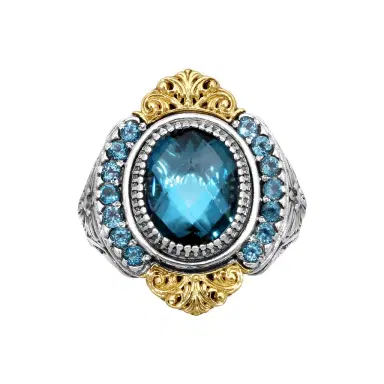 Konstantino Konstantino Thalassa 18K Yellow Gold & Sterling Silver Statement Ring Sz. 7 by The Solist | Thumbnail 1 Konstantino Konstantino Thalassa 18K Yellow Gold & Sterling Silver Statement Ring Sz. 7 by The Solist | Thumbnail 1
