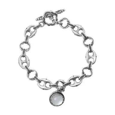 Konstantino Konstantino Ultra Sterling Silver Mother-of-Pearl Doublet Link Bracelet by The Solist | Thumbnail 1 Konstantino Konstantino Ultra Sterling Silver Mother-of-Pearl Doublet Link Bracelet by The Solist | Thumbnail 1