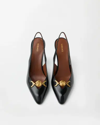 Versace Clelia Nappa Slingbacks 90 mm | Thumbnail 2 Versace Clelia Nappa Slingbacks 90 mm | Thumbnail 2