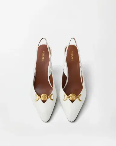 Versace Clelia Nappa Slingbacks 90 mm | Thumbnail 1 Versace Clelia Nappa Slingbacks 90 mm | Thumbnail 1