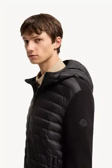 Moncler Padded Cashmere Blend Cardigan | Thumbnail 4 Moncler Padded Cashmere Blend Cardigan | Thumbnail 4