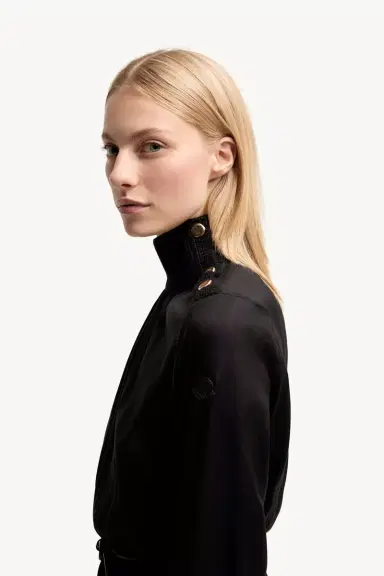 Moncler Leather Logo Long Dress | Thumbnail 4 Moncler Leather Logo Long Dress | Thumbnail 4