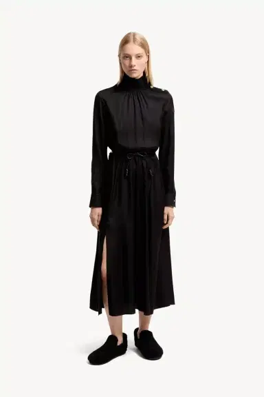 Moncler Leather Logo Long Dress | Thumbnail 5 Moncler Leather Logo Long Dress | Thumbnail 5