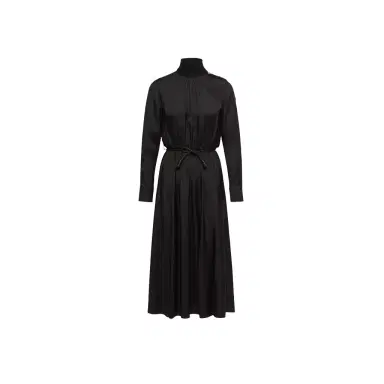 Moncler Leather Logo Long Dress | Thumbnail 1 Moncler Leather Logo Long Dress | Thumbnail 1