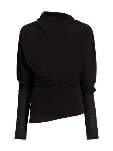 Proenza Schouler Golda Gauzy Jersey Top | Thumbnail 1 Proenza Schouler Golda Gauzy Jersey Top | Thumbnail 1