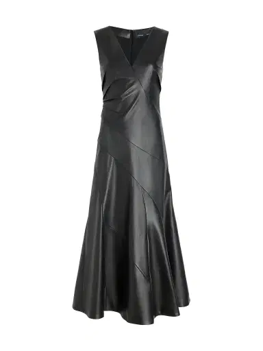 Proenza Schouler Kenza Nappa Leather Midi Dress | Thumbnail 1 Proenza Schouler Kenza Nappa Leather Midi Dress | Thumbnail 1