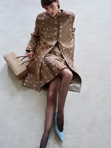 Loulou de Saison Liza Deer-Print Haircalf Coat | Thumbnail 2 Loulou de Saison Liza Deer-Print Haircalf Coat | Thumbnail 2