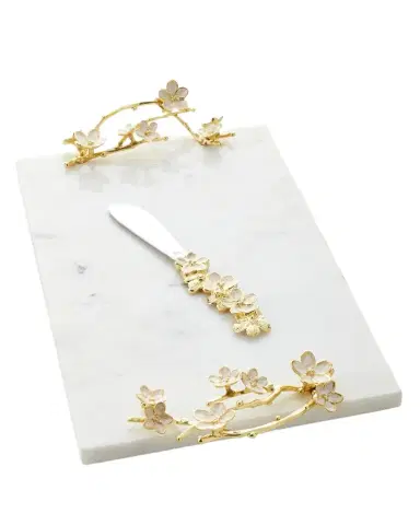 Michael Aram Cherry Blossom Small Cheese Board w/ Knife | Thumbnail 1 Michael Aram Cherry Blossom Small Cheese Board w/ Knife | Thumbnail 1