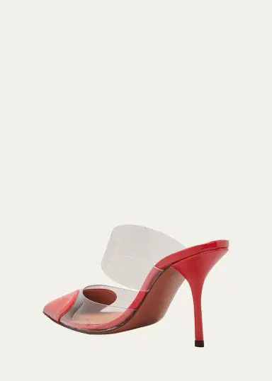 Alaïa Coeur Clear Cap-Toe Mule Pumps | Thumbnail 4 Alaïa Coeur Clear Cap-Toe Mule Pumps | Thumbnail 4