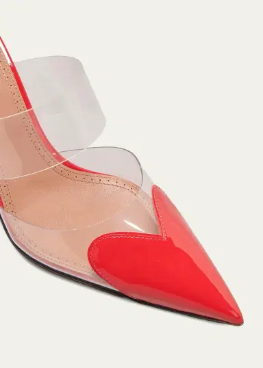 Alaïa Coeur Clear Cap-Toe Mule Pumps | Thumbnail 5 Alaïa Coeur Clear Cap-Toe Mule Pumps | Thumbnail 5