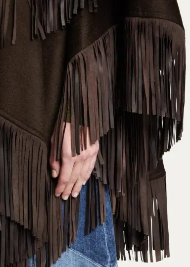 Sofia Cashmere Reversible Fringe Cashmere Cape | Thumbnail 5 Sofia Cashmere Reversible Fringe Cashmere Cape | Thumbnail 5