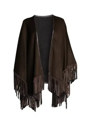 Sofia Cashmere Reversible Fringe Cashmere Cape | Thumbnail 1 Sofia Cashmere Reversible Fringe Cashmere Cape | Thumbnail 1
