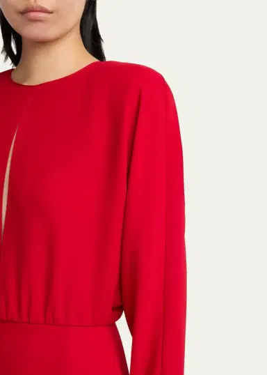 Valentino Garavani Cutout Silk Column Maxi Dress | Thumbnail 5 Valentino Garavani Cutout Silk Column Maxi Dress | Thumbnail 5