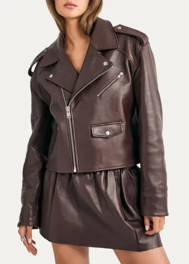 SEROYA Camden Leather Jacket | Thumbnail 4 SEROYA Camden Leather Jacket | Thumbnail 4