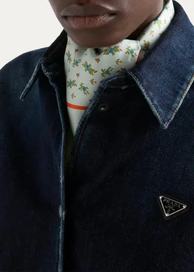 Prada Cotton Cropped Shirt | Thumbnail 5 Prada Cotton Cropped Shirt | Thumbnail 5