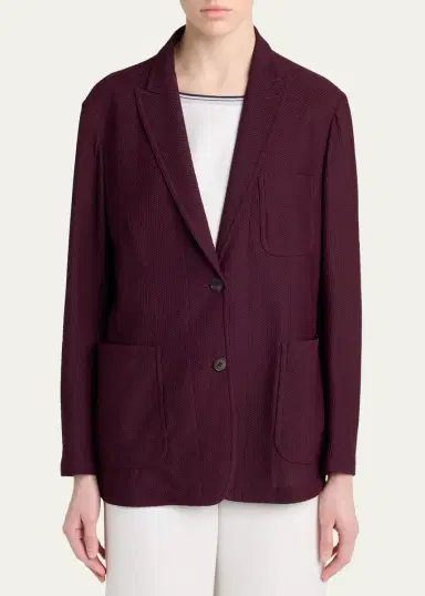 Giorgio Armani Two-Button Blazer | Thumbnail 4 Giorgio Armani Two-Button Blazer | Thumbnail 4