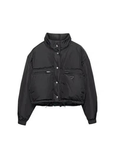 Prada Re-Nylon Crop Down Jacket | Thumbnail 1 Prada Re-Nylon Crop Down Jacket | Thumbnail 1