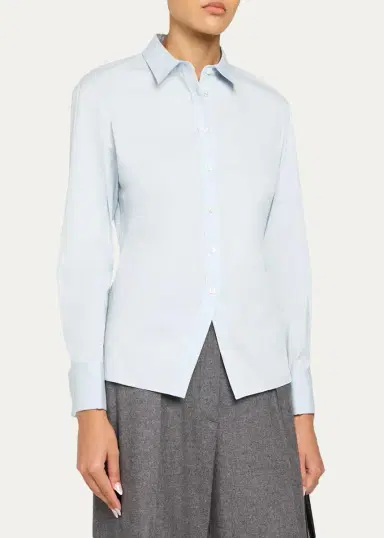 Theory Cutaway Button-Front Shirt | Thumbnail 4 Theory Cutaway Button-Front Shirt | Thumbnail 4