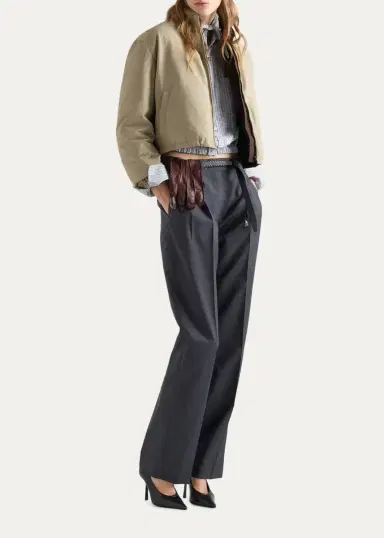Prada Drawstring-Hem Down Jacket | Thumbnail 2 Prada Drawstring-Hem Down Jacket | Thumbnail 2