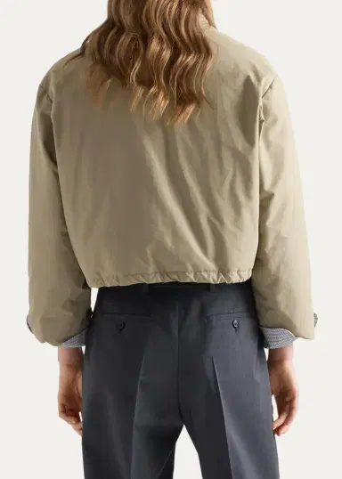 Prada Drawstring-Hem Down Jacket | Thumbnail 3 Prada Drawstring-Hem Down Jacket | Thumbnail 3