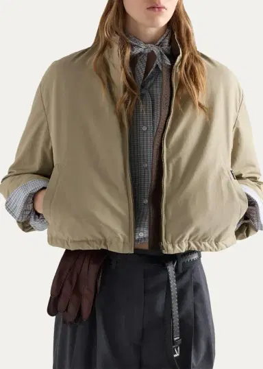 Prada Drawstring-Hem Down Jacket | Thumbnail 4 Prada Drawstring-Hem Down Jacket | Thumbnail 4