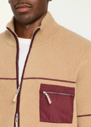 Guest In Residence Louis Felted Wool-Cashmere Zip-Front Jacket | Thumbnail 5 Guest In Residence Louis Felted Wool-Cashmere Zip-Front Jacket | Thumbnail 5