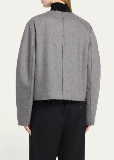 Maria McManus Crescent Wool-Cashmere Crop Jacket | Thumbnail 3 Maria McManus Crescent Wool-Cashmere Crop Jacket | Thumbnail 3
